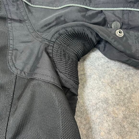 Harley Davidson Mens Black Motorcycle Jacket Mesh Armor Reflective Size Large - Picture 7 of 14